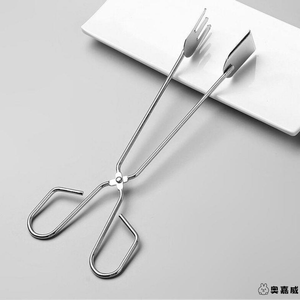 多功能加厚不锈钢烧烤工具碳夹木炭钳食物夹