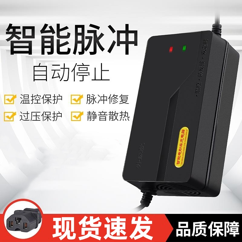 電動三輪車水電瓶60v充電器電動車大功率萬能48ⅴ12安綠源電動車