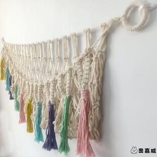 娃娃收纳网兜儿童房毛绒玩具公仔收纳吊床挂网壁饰置物袋墙壁床头