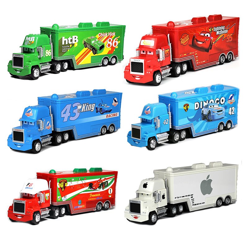闪电麦昆玩具汽车总动员赛车麦大叔货柜车儿童合金车男孩仿真汽车