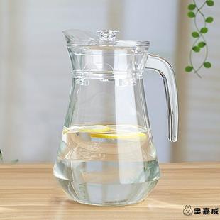 大量杯玻璃冷水瓶家用耐高温防爆盛凉白开水鸭嘴壶扎杯倒果汁容器