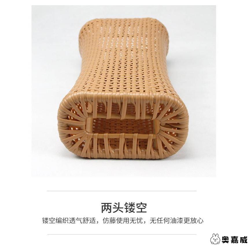 藤编枕头凉枕印尼藤枕头滕编枕头夏天竹子空心手工老人家用藤枕