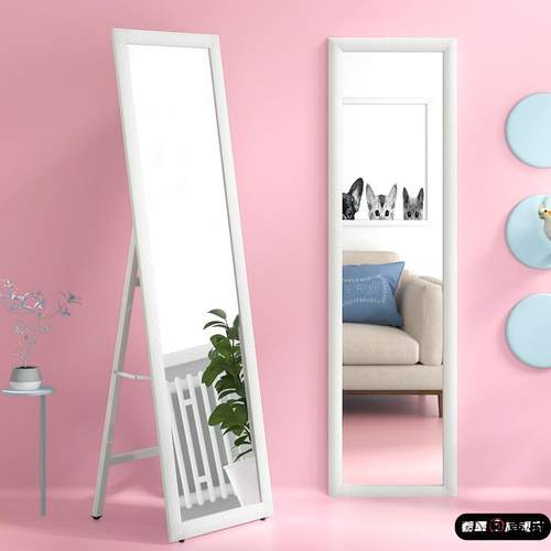 穿衣镜全身落地镜欧式实木服装店试衣镜家用宿舍镜简约挂壁镜子