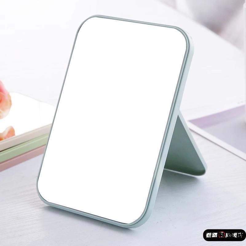 2025新款梳妆镜高清单面化妆镜子台式子美容公主镜折叠方镜子桌面