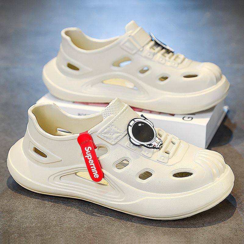 洞洞鞋男款夏季外穿踩屎感防滑防臭包头凉鞋运动两用沙滩男士拖鞋,流行男鞋,洞洞鞋,淘宝优惠券,粉丝福利购,淘宝优惠卷