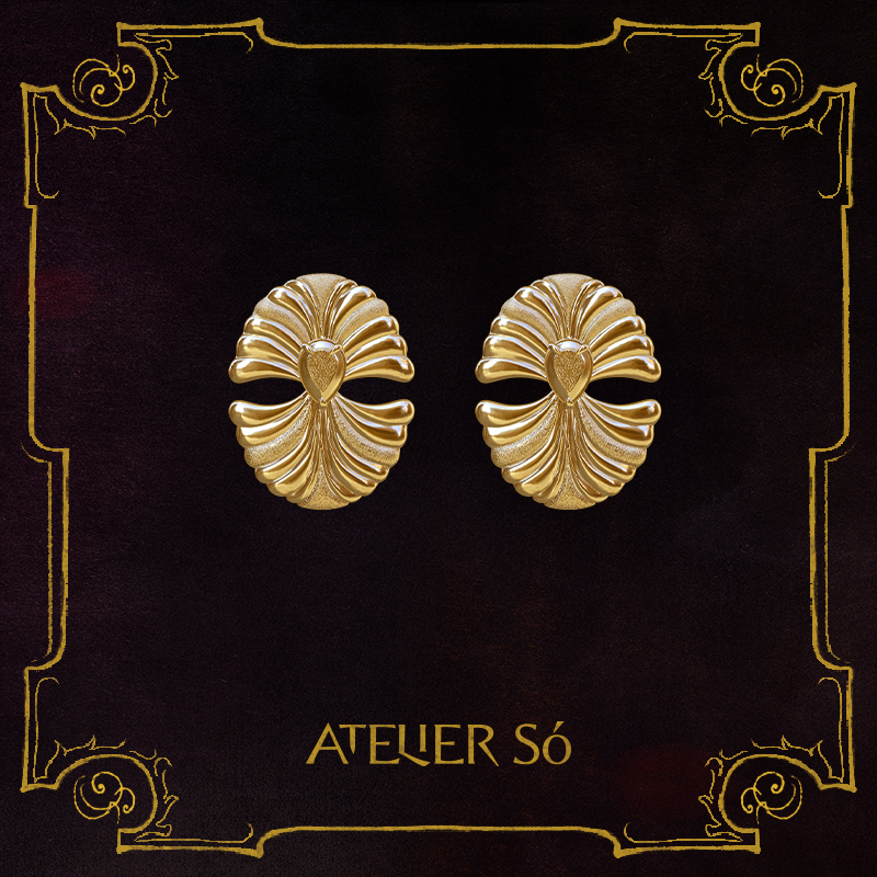 ATELIERSO扇形对称耳钉