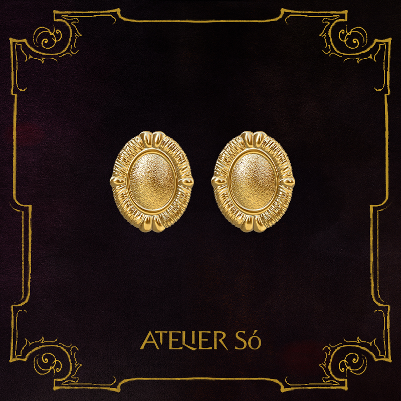 ATELIERSO弦线钉砂耳钉