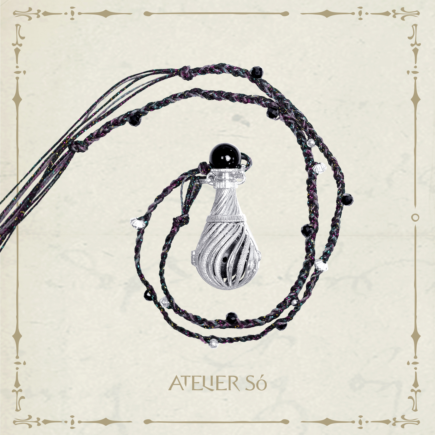 ATELIERSO 26SS 闻香水瓶项链（水）