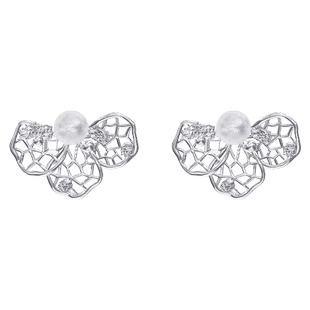 ATELIERSO倪索 24AW KARAT 系列-蕾丝小花925纯银耳钉