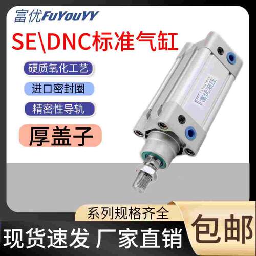 DNC标准气缸SE32/40/50*25x50x75x100x125x150x175x200x250x300-S
