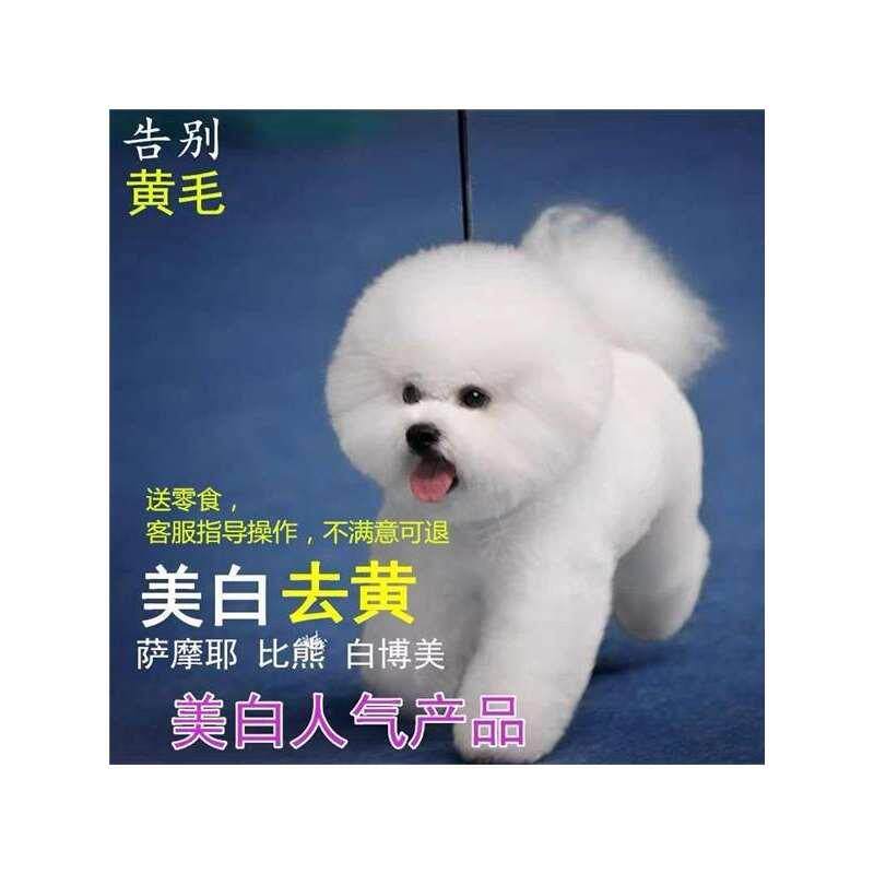 狗狗毛发增白美白去黄漂白宠物狗漂白毛白剂染毛膏白色去污渍