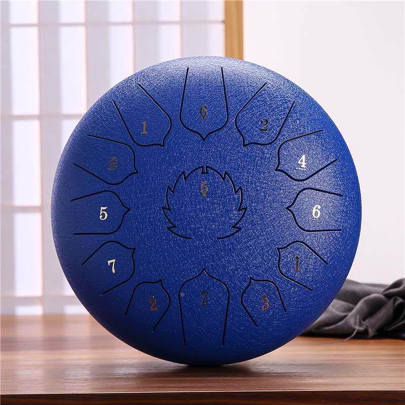 空灵鼓12寸13音 初学者色空鼓 手碟鼓钢舌鼔专业级鼓打击乐器