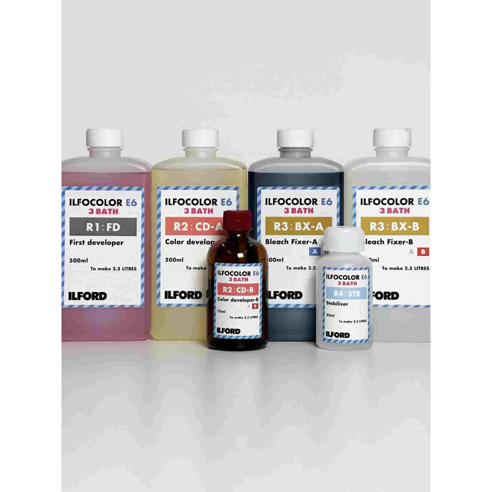 依尔福ILFORD ILFOCOLOR E6/CR56 彩色反转片冲洗套药三步