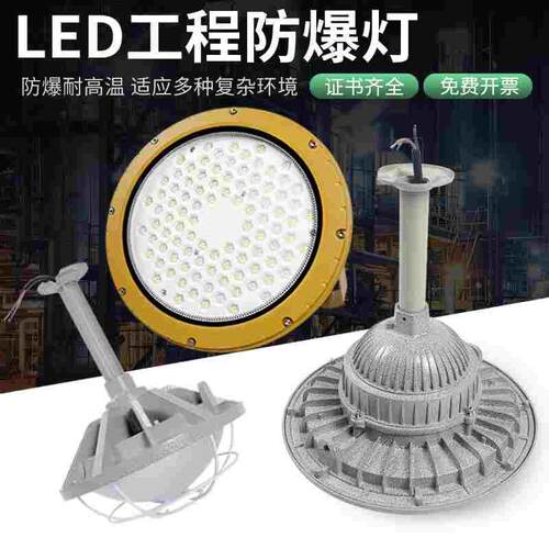LED防爆灯仓库厂房工矿灯100W隔爆型防爆灯加油站照明灯吊灯灯罩