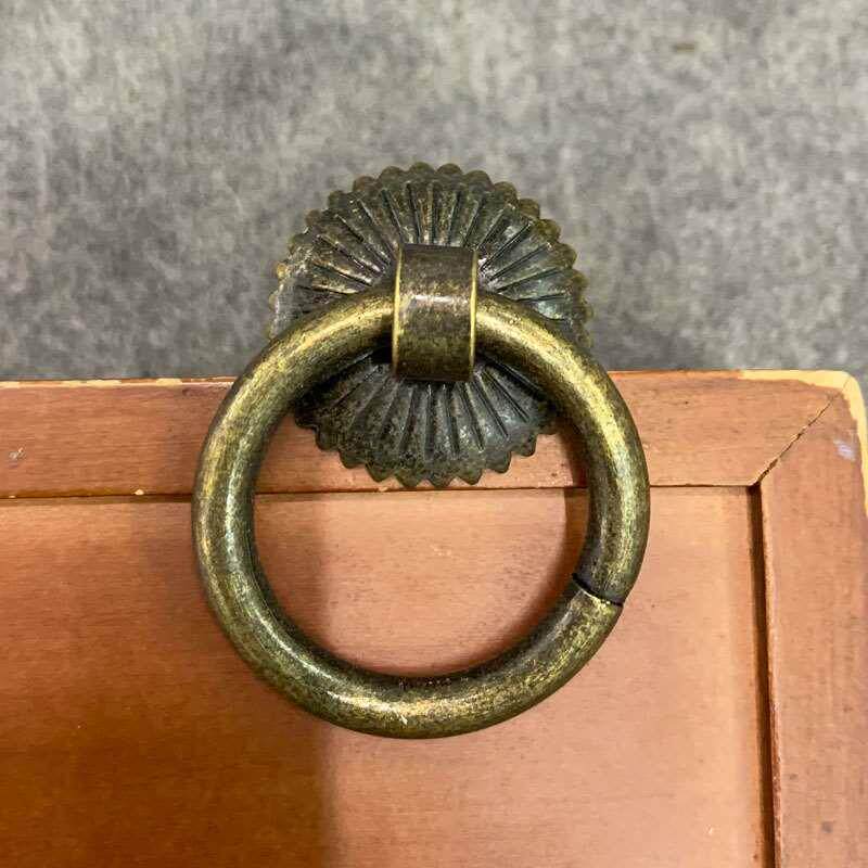 中式仿古明清铁拉环鞋衣橱柜门中药柜抽屉单孔圆环小吊环拉手