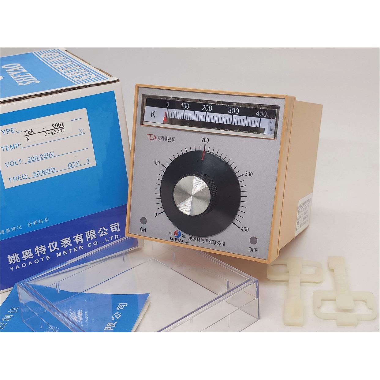 SHEYAO姚奥特TEA-2001指针温控仪烘箱TED2001旋钮温控器K型400度