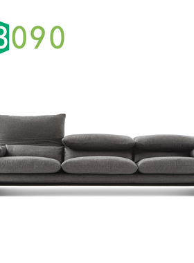8090居品/意大利Maralunga意式极简样板房客厅单双三直排布艺沙发