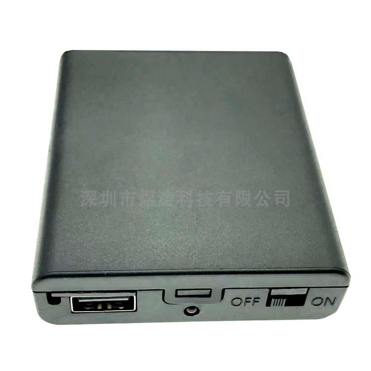 5号4节带盖带开关电池盒6V带LED显示灯电池座内置USB接口AA电池盒