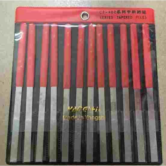 厂家直销 杨氏YANGSHI合金平斜锉刀 金刚锉刀  CF-400 12支装