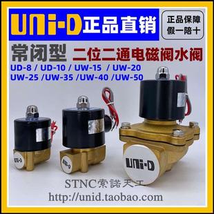 UNI 15常闭电磁阀UD 过水气油阀UW 10H UW20