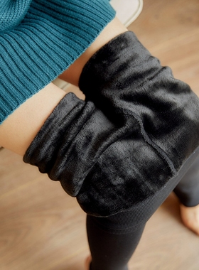 leggings wear one-piece pants foot thermal pants冬踩脚打底裤