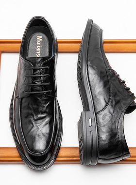 Men Dress Shoes Casual Formal Leather Shoes 商务休闲皮鞋男鞋