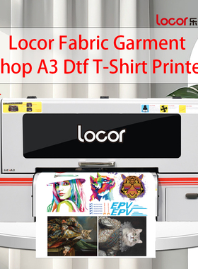 Locor Fabric Garment Shop A3 Dtf T-Shirt Printer家用小型专用彩色打印机