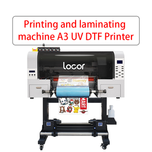 Locor 30cm A3 Roll to Roll UV Dtf Printer with Laminator ColdTransferFilmStickerLabelPrintingMachine