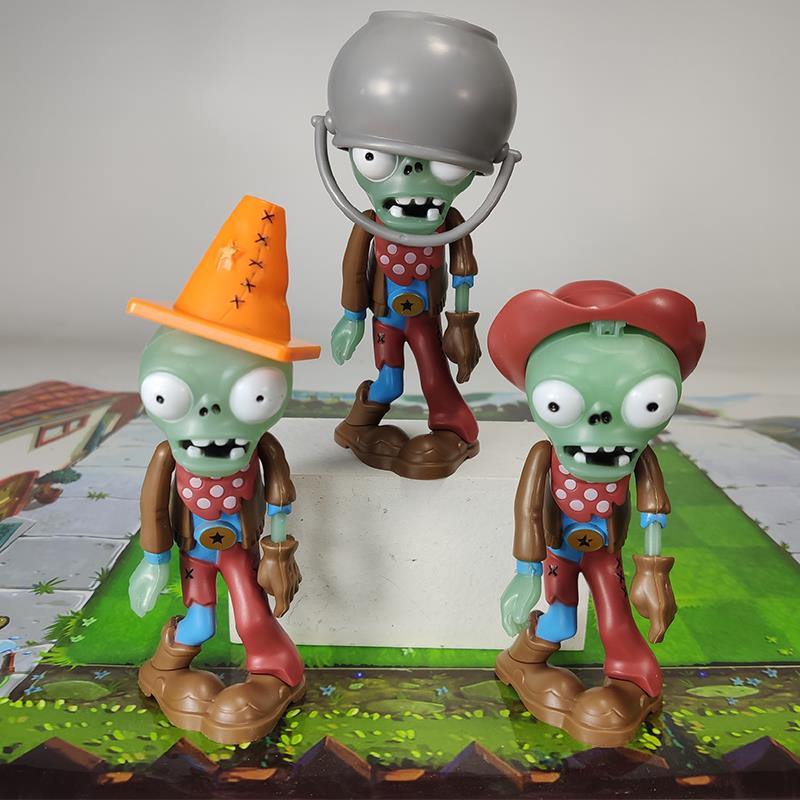 植物大战僵尸玩具会发光牛仔路障炸弹车厘子加农炮机枪春节礼物