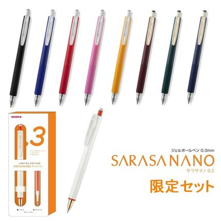 日本版ZEBRA斑马JJH72新款Sarasa nano限定学生低重心中性笔0.3