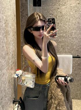 CD发箍墨镜女款2025新款高级网红二合一头箍y2k防紫外线太阳眼镜