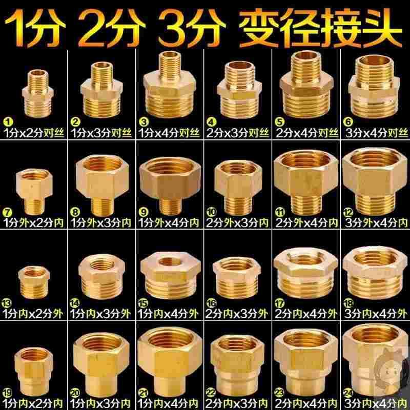 净水器弯头变径4分内丝变2分3分快接四分转三分快插接头4转3快接