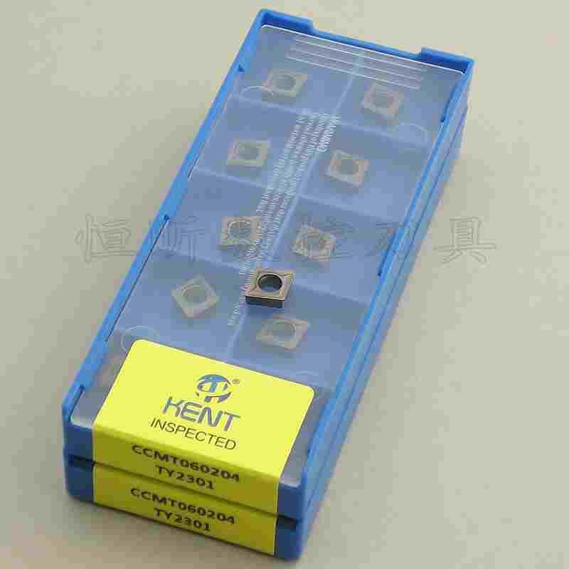 KENT数控车刀片 CCMT060202/04/08 TY2301 通用车刀粒 镗孔刀片