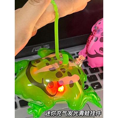 新款迷你青蛙气球挂件可爱解压回弹小青蛙夜市地摊小商品摆摊神器
