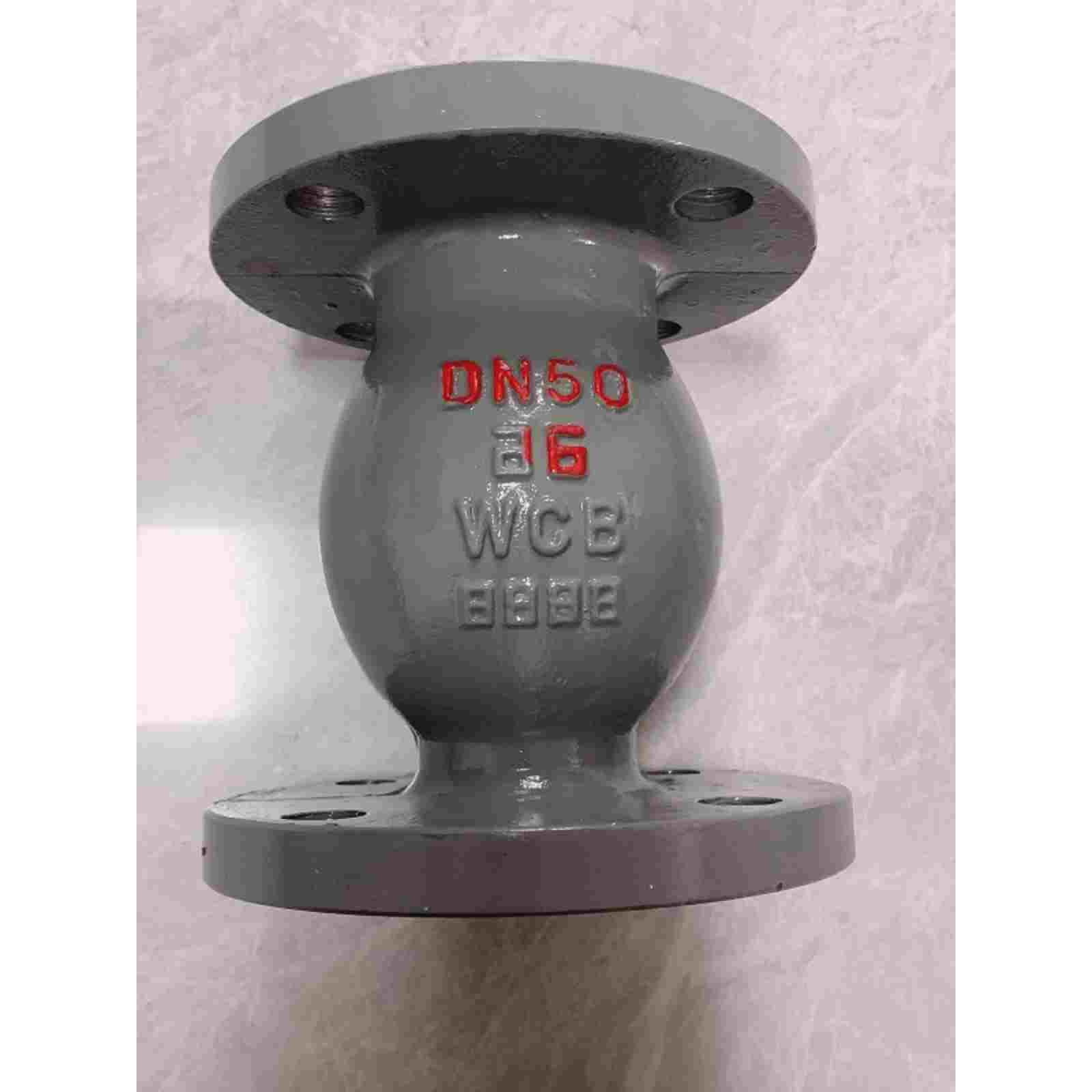 H42H-16C铸钢立式法兰止回阀25C单向阀逆止阀DN25 32 40 50 65 80