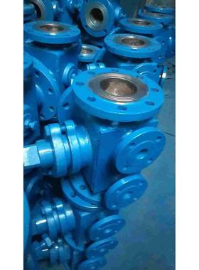 BX44W-16C油品沥青专用高温铸钢法兰保温三通旋塞阀DN50 65 80 10