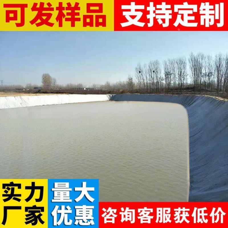 宏苗土工膜HDPE防渗膜鱼池鱼塘蓄水池防水土工布护坡养殖复合膜厂
