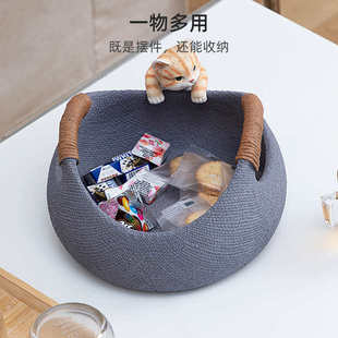 慧心巧聚猫咪摆件桌面收纳创意客厅家居装饰品玄关小摆设乔迁礼品