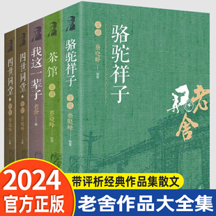 全5册鲁迅全集正版 经典呐喊朝花夕拾故事新编野草故乡狂人日记老舍四世同堂骆驼祥子茶馆鲁迅作品集散文杂文集书籍文学名著wl