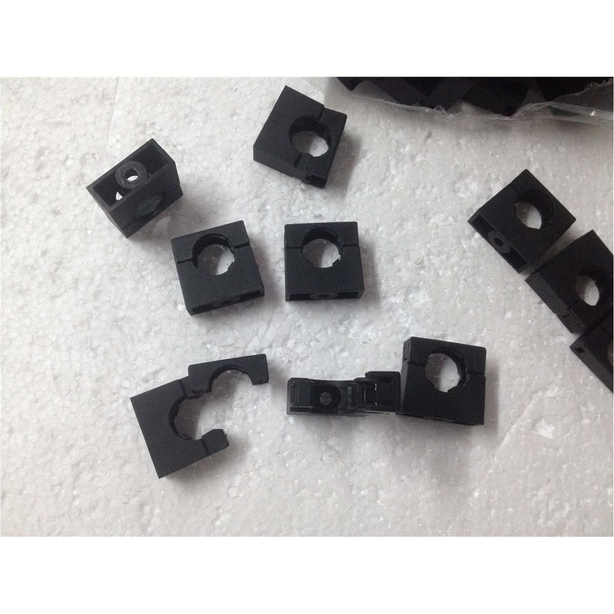 AD10尼龙波纹管带盖支架 专用固定座 软管带盖马鞍支架 卡座管夹