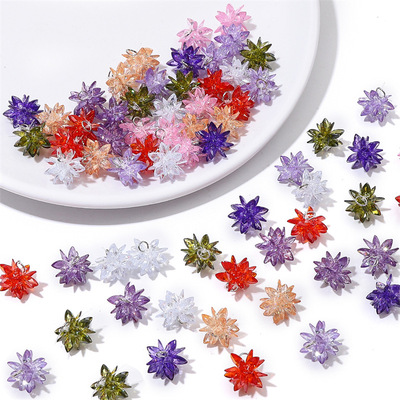 冰花马眼球锆石编花 彩色皓石 水晶雪花球 耳钉饰品配件材料