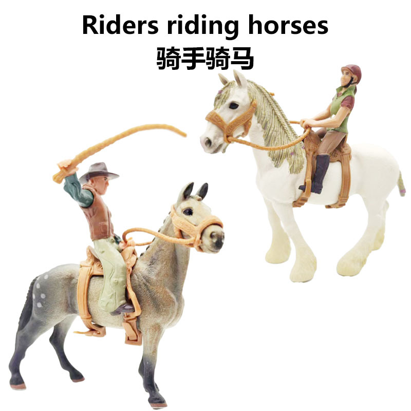 仿真实心PV动物模型沙盘蛋糕摆件夏尔马儿童认知教具玩
