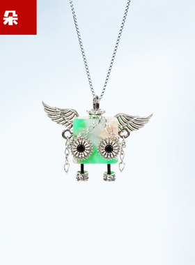 【云朵】木小魔手作蒸汽朋克机器人项链吊坠钥匙扣原创潮流饰品