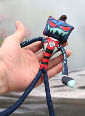 跨境阿拉斯托地狱客栈抽象公仔手脚铁丝骨架可活动摆造型毛绒玩偶