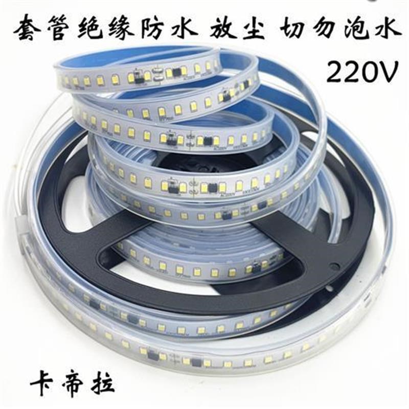 2023LED22j0Vp贴片软灯带无需变压器10MM宽线性灯槽整体橱柜展柜