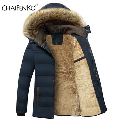 for Winter Men Coat Jackets Down jacket Fleece black man