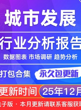 2025年 城市发展更新 智慧城市 专题市场研究分析行业报告合集