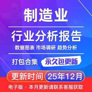 行业分析报告合集 制造行业 2025年 制造业