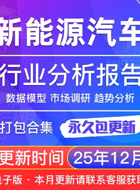 2025年中国新能源汽车行业发展研究报告产业链市场调研销售白皮书