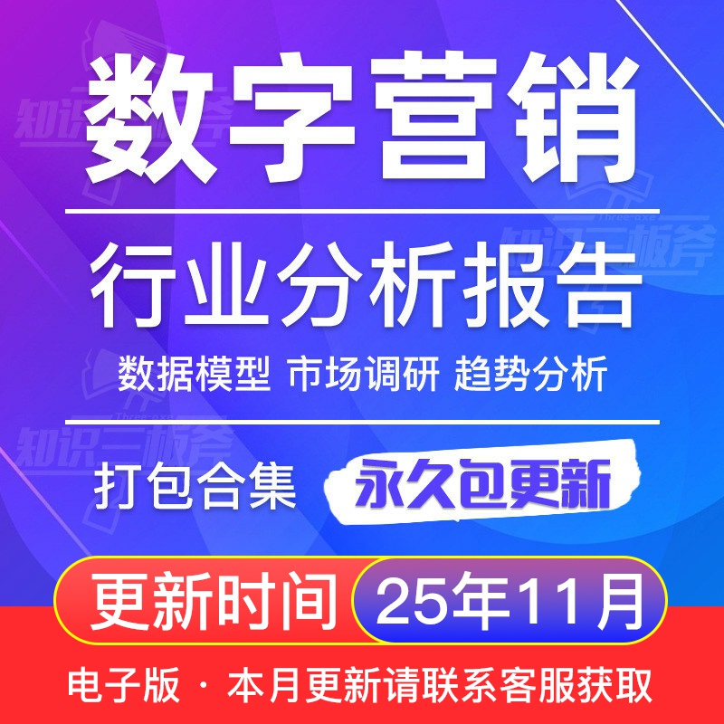 中国数字营销市场调查行业研究分析报告合集 G155